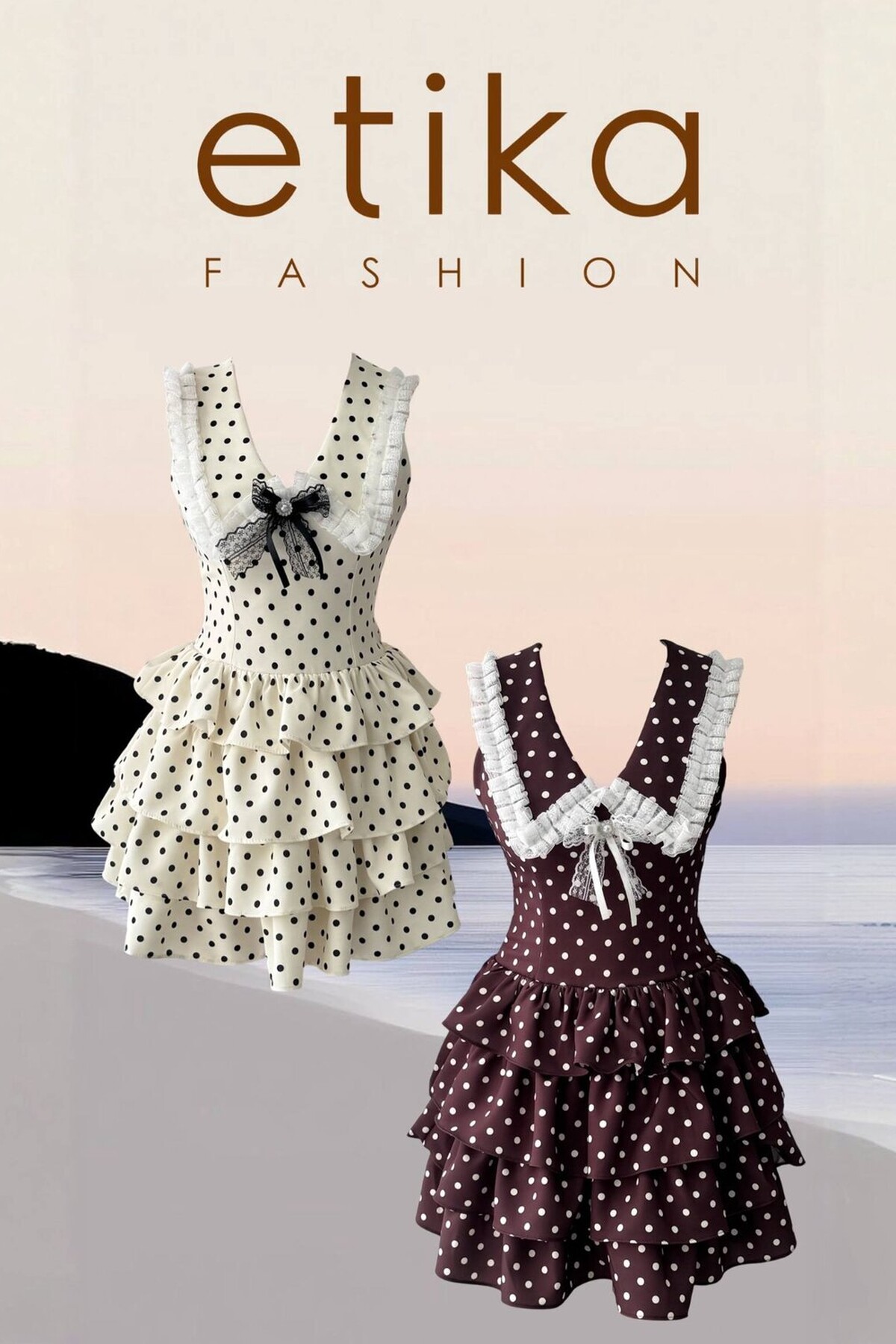 Asel Broş Detaylı Elbise