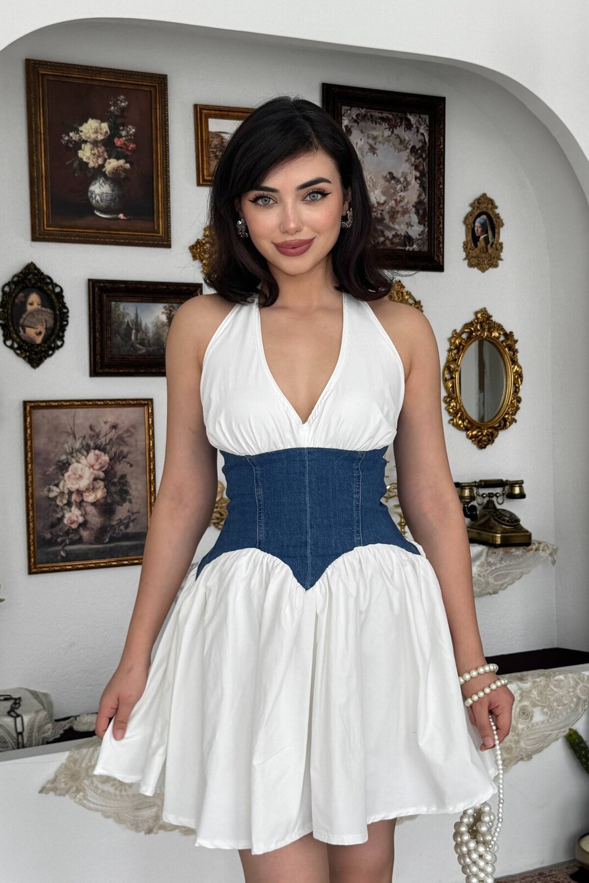 Asne Mini Elbise