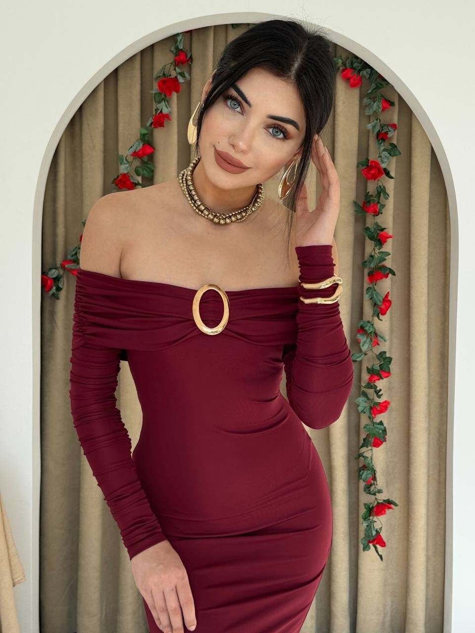 Maca Strapless Dress
