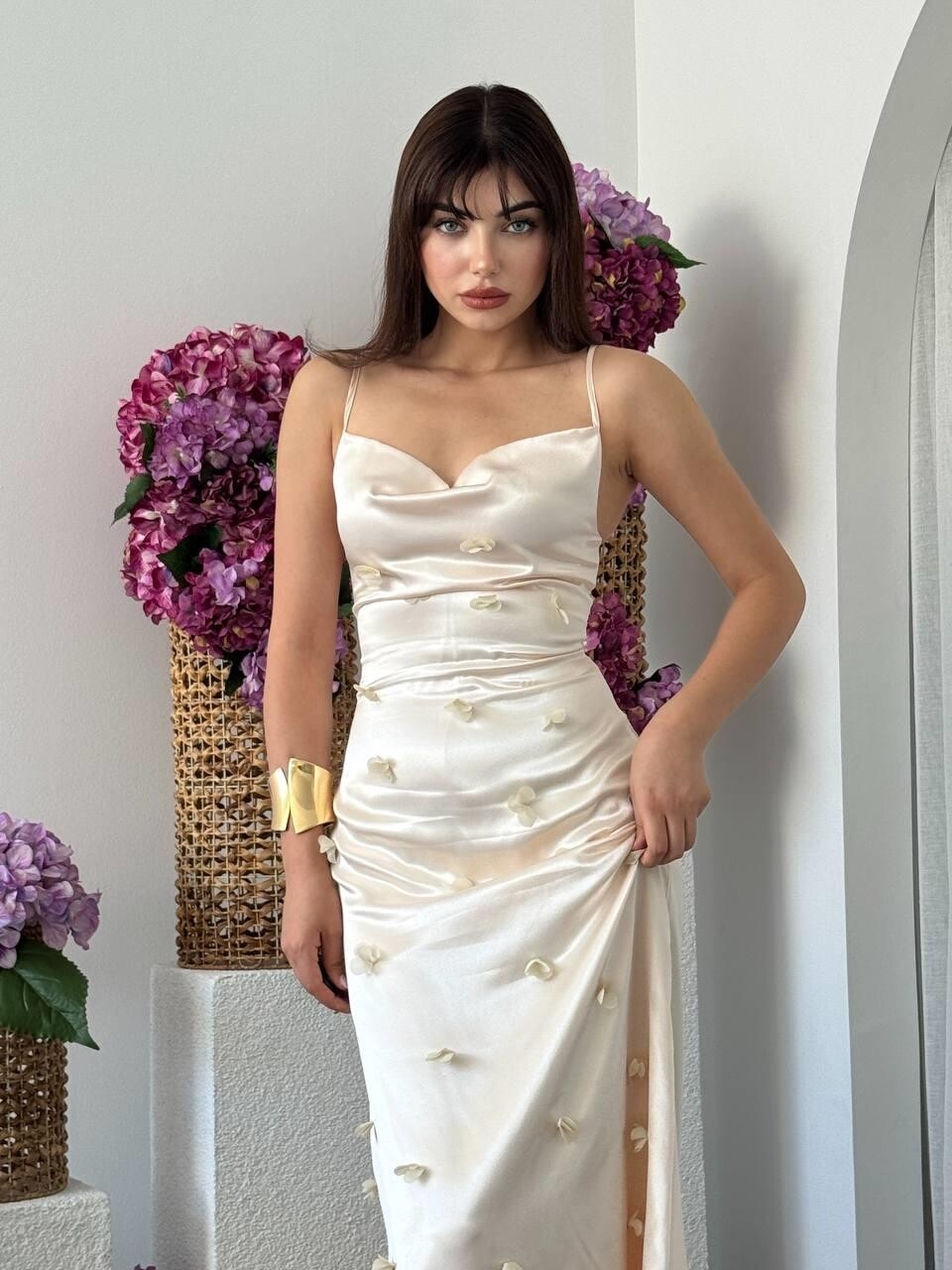 Dora Flower Detailed Dress