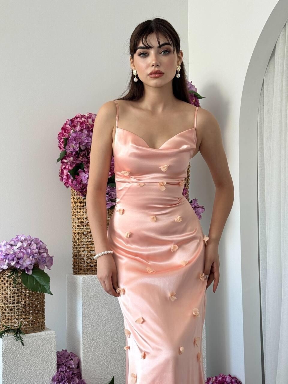 Dora Flower Detailed Dress