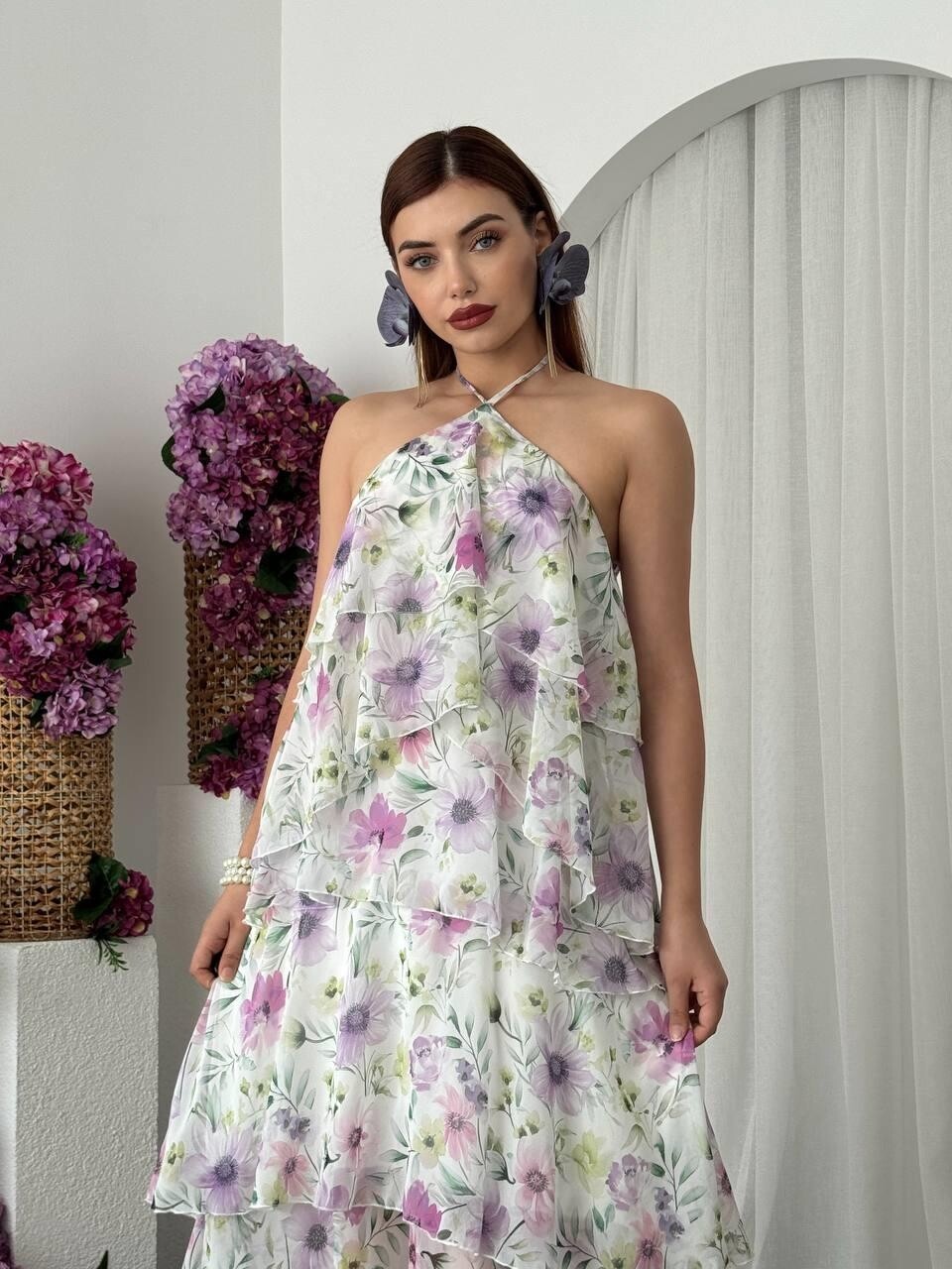 Jeon Neck Strap Dress
