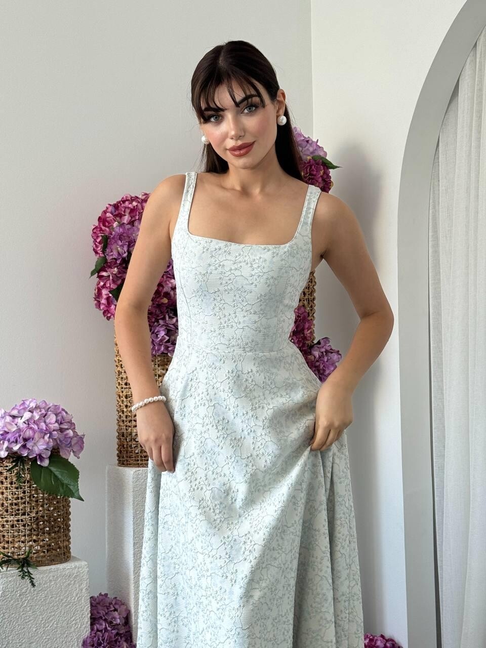 Kalf Flower Detailed Dress