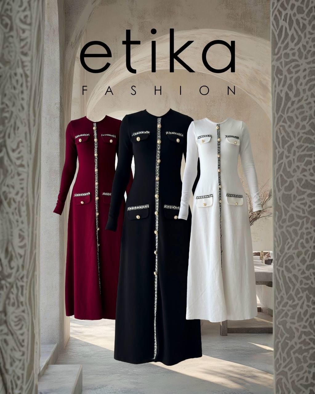 Orla Button Detailed Dress