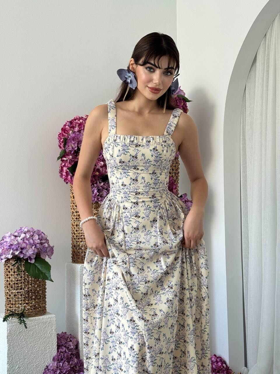 Pou Gathered Dress