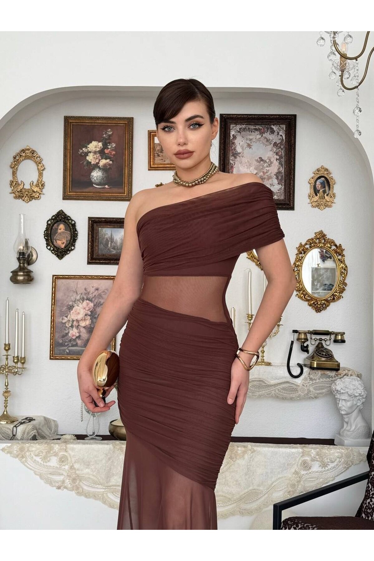 Bark Transparan Elbise