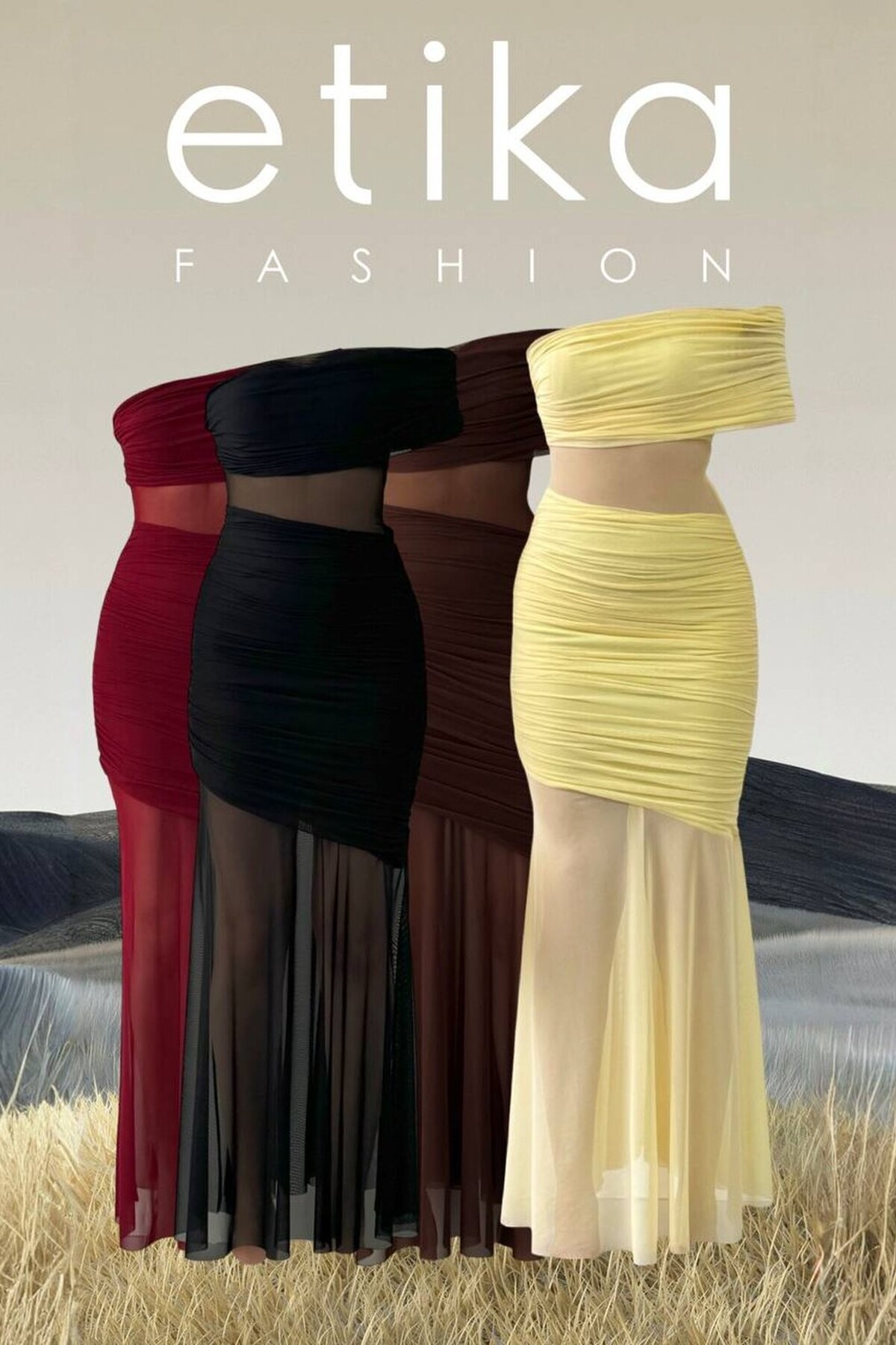 Bark Transparent Dress