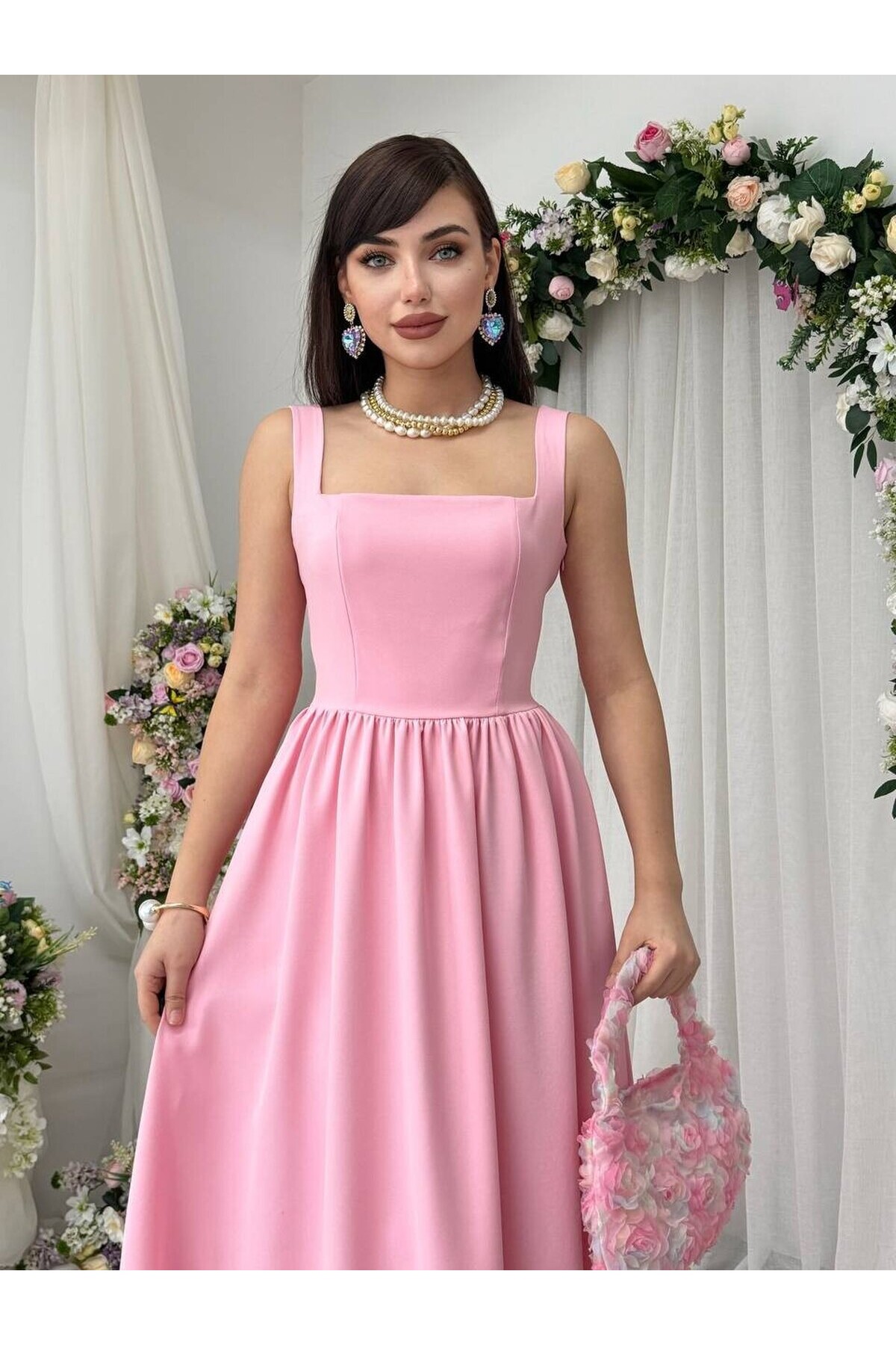 Dınas Fiyonk Detaylı Elbise