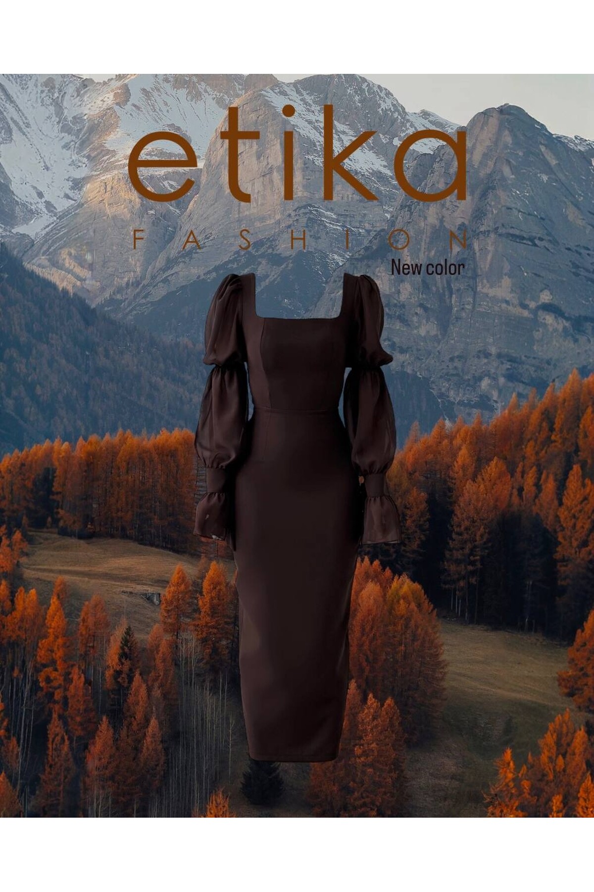 Hare Sleeves Ruffle Detailed Dress