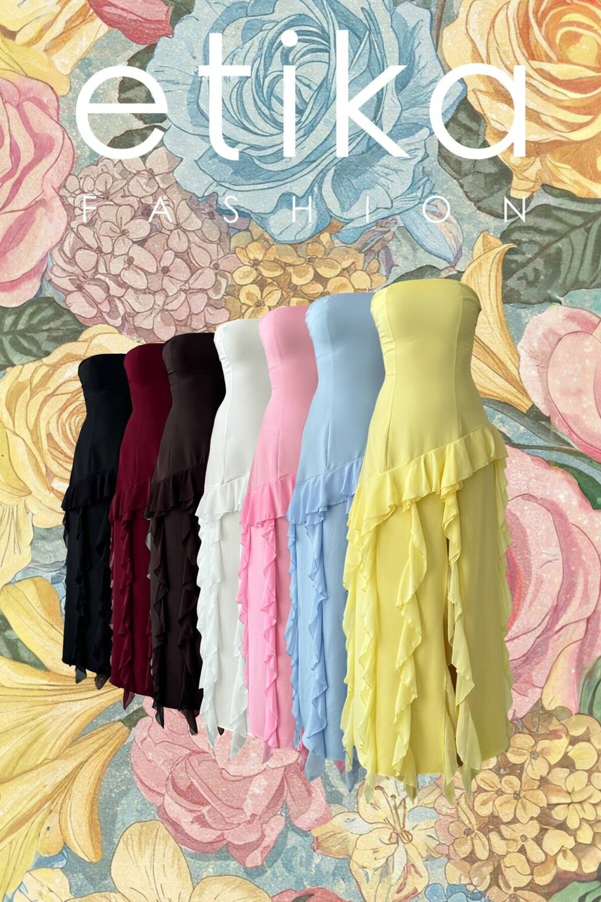 Madel Straplez Elbise