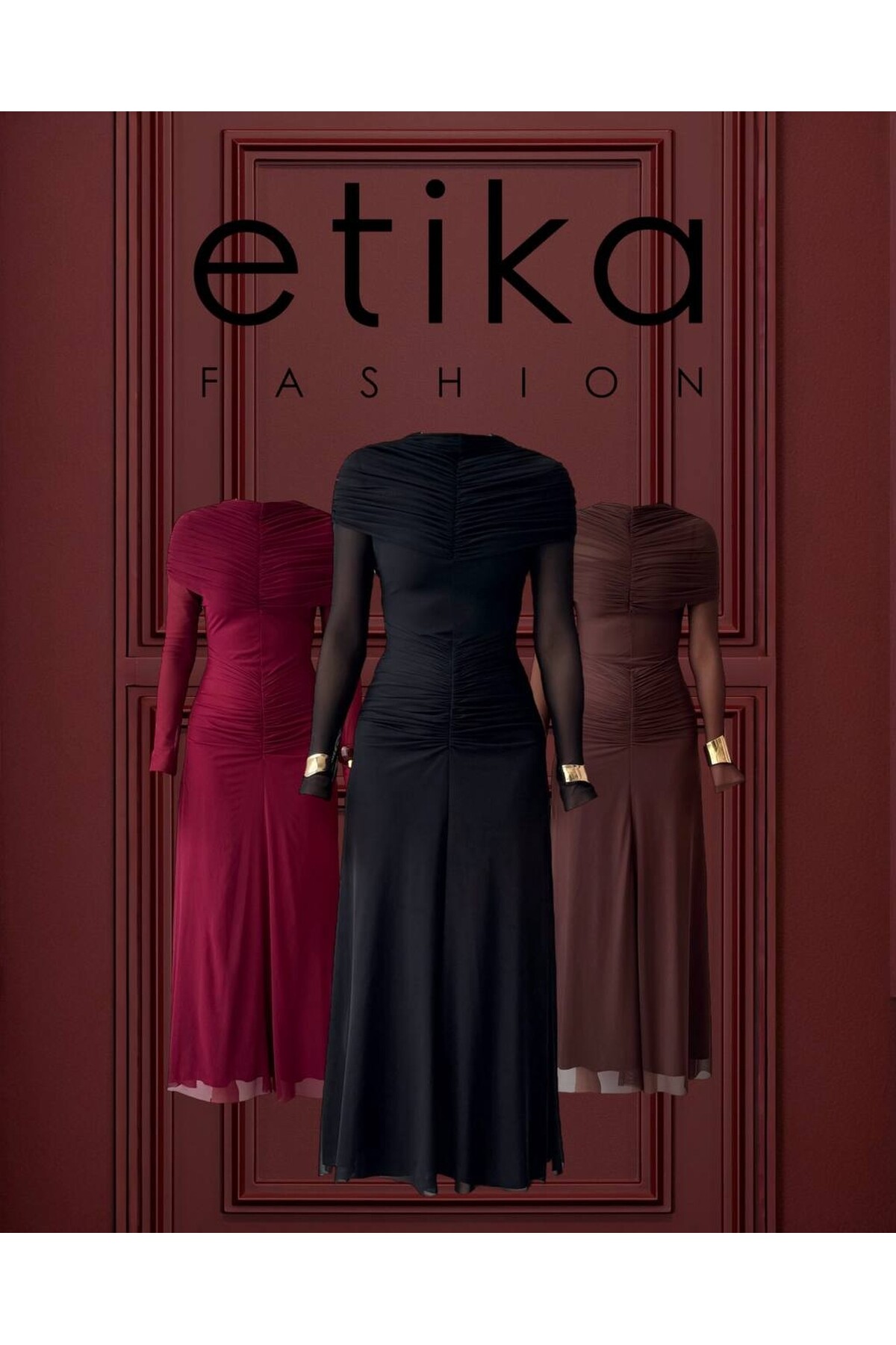 Novia Büzgülü Elbise