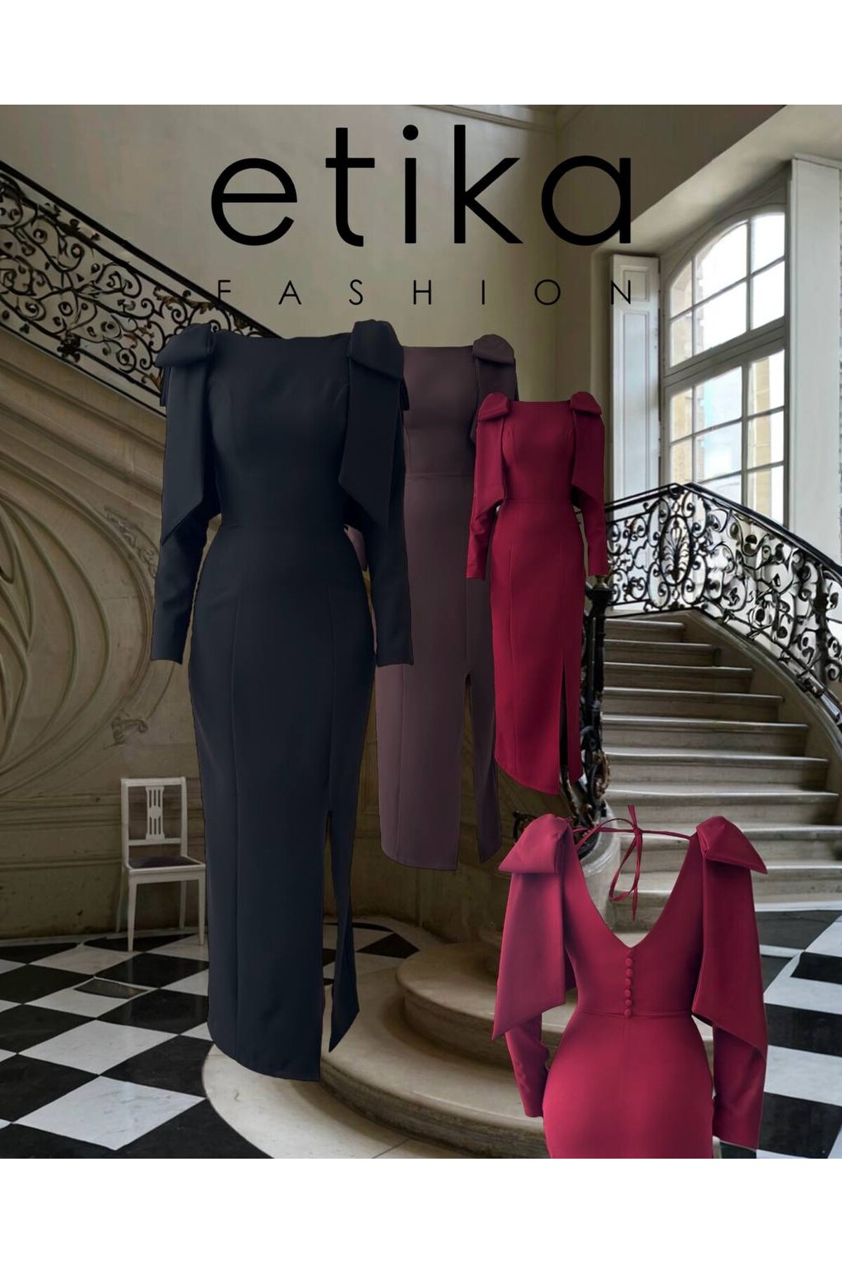 Tıv Lace & Button Detailed Dress