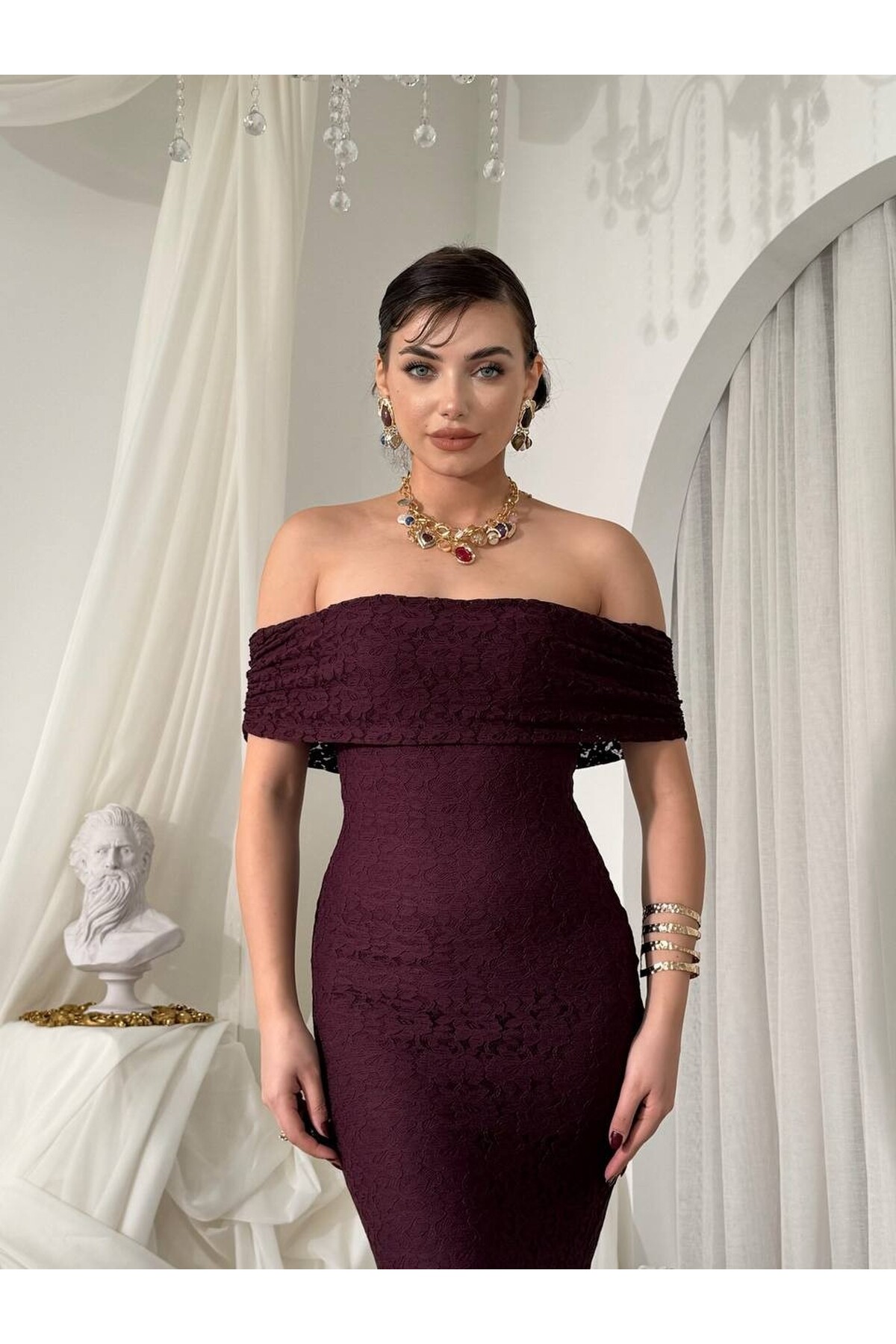 Uyef Straplez Elbise