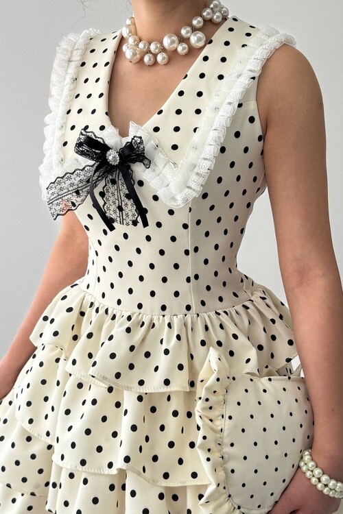 Asel Broş Detaylı Elbise