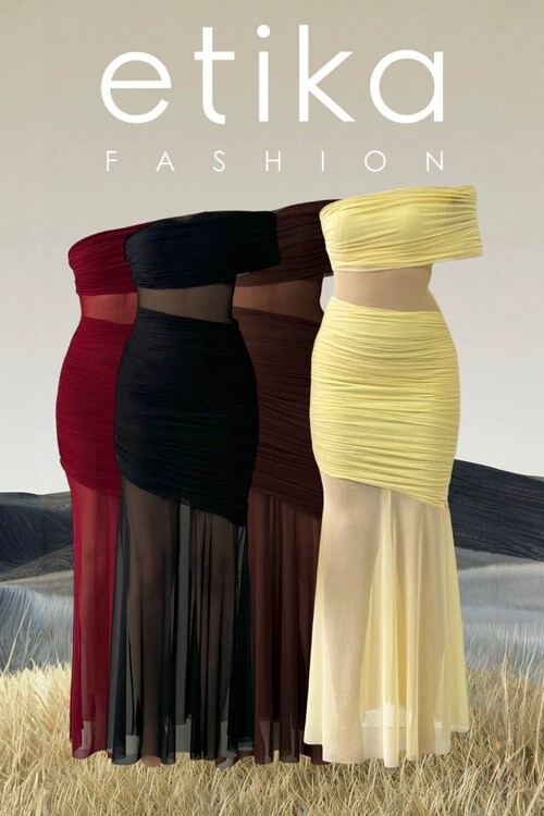 Bark Transparan Elbise