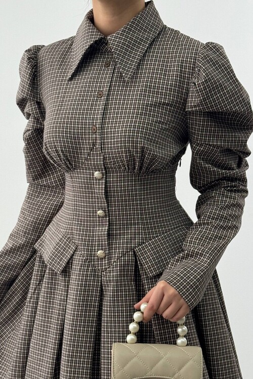 Burne Mini Elbise