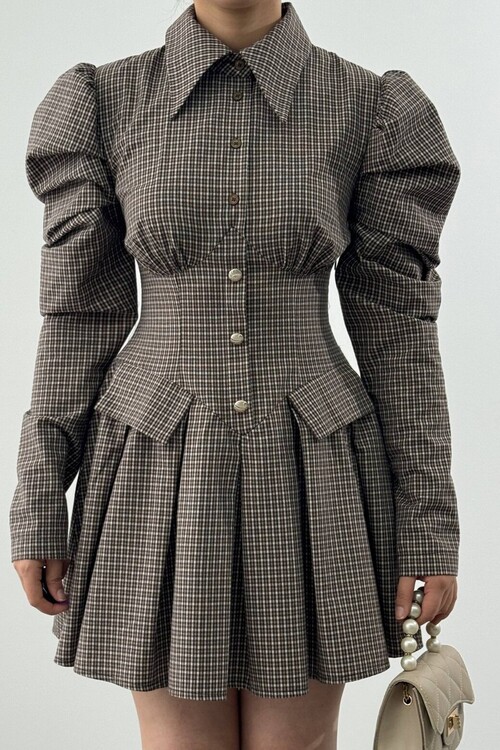 Burne Mini Elbise