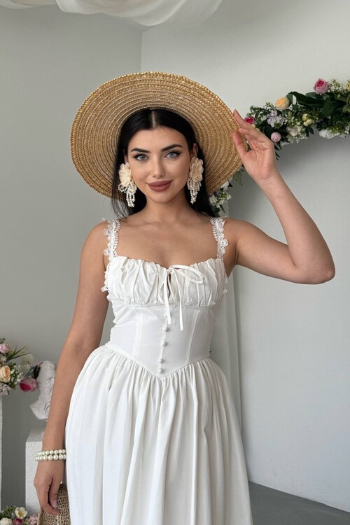 Ceck Midi Elbise