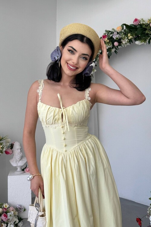 Ceck Midi Elbise