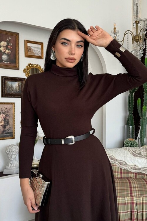 Dina Kemer Detaylı Elbise