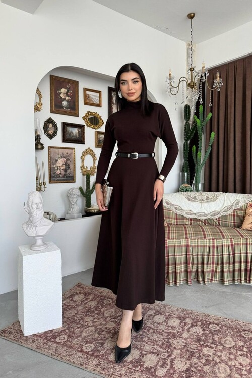 Dina Kemer Detaylı Elbise