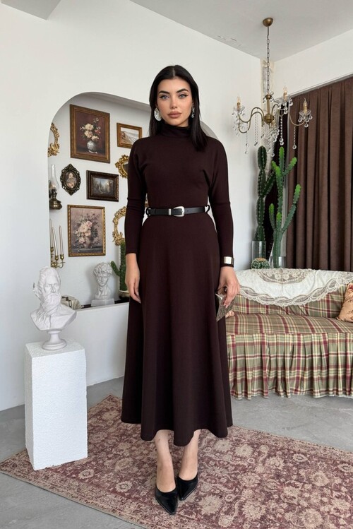 Dina Kemer Detaylı Elbise