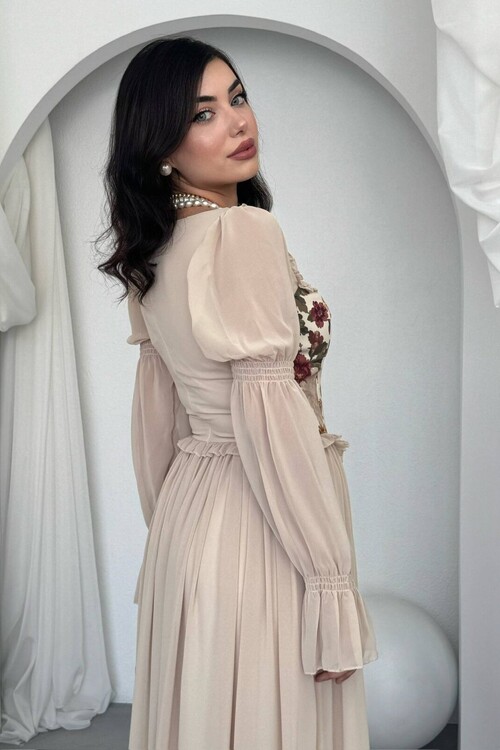 Elfi Dress with Floral Details