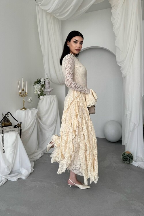 Fusne Midi Elbise
