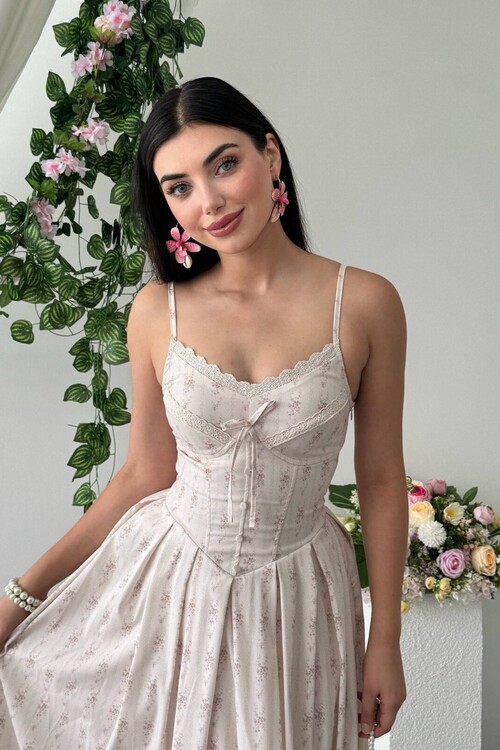 Junos Düğme Detaylı Elbise
