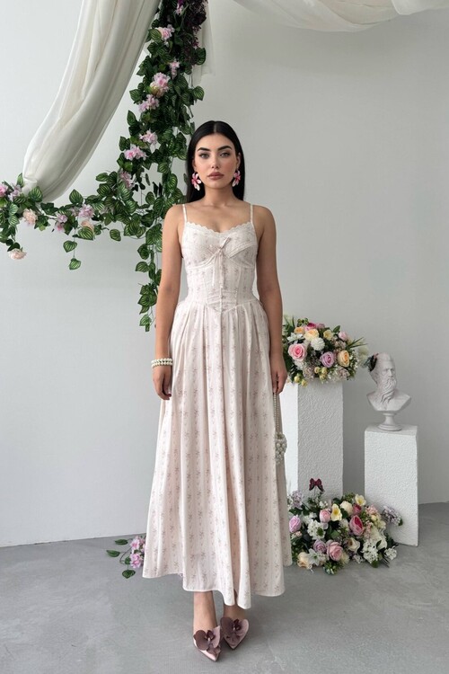 Junos Düğme Detaylı Elbise