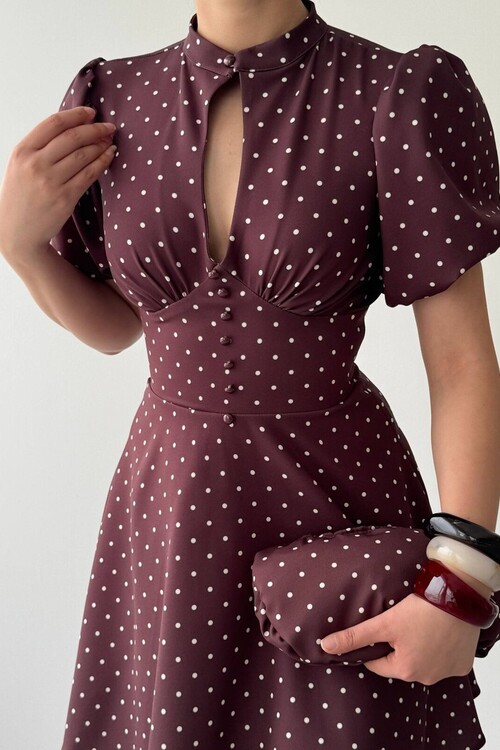 Alsace Dekolte Detaylı Elbise