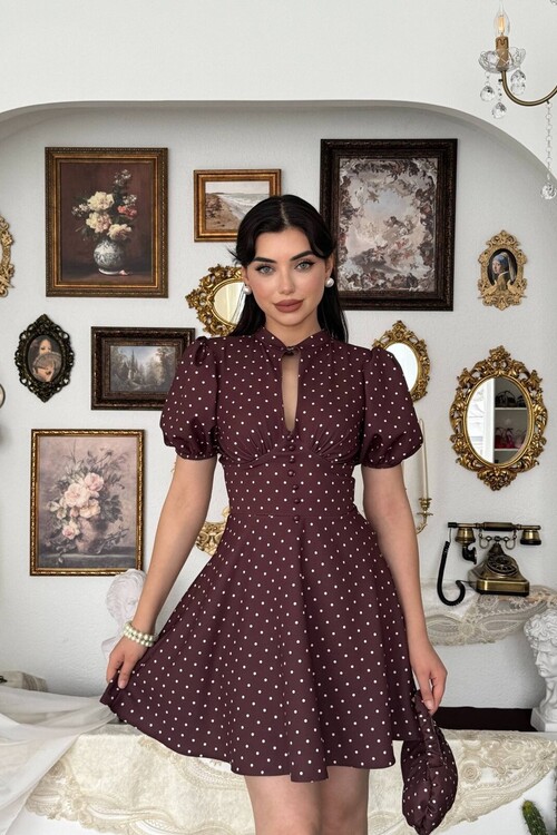 Alsace Dekolte Detaylı Elbise