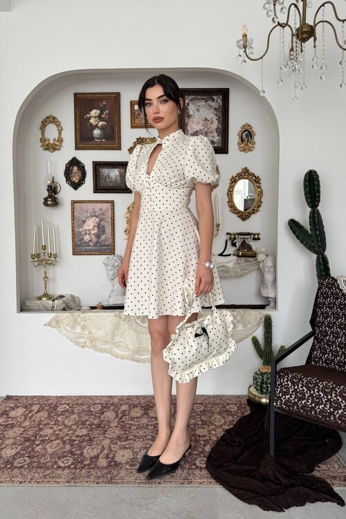 Alsace Dekolte Detaylı Elbise