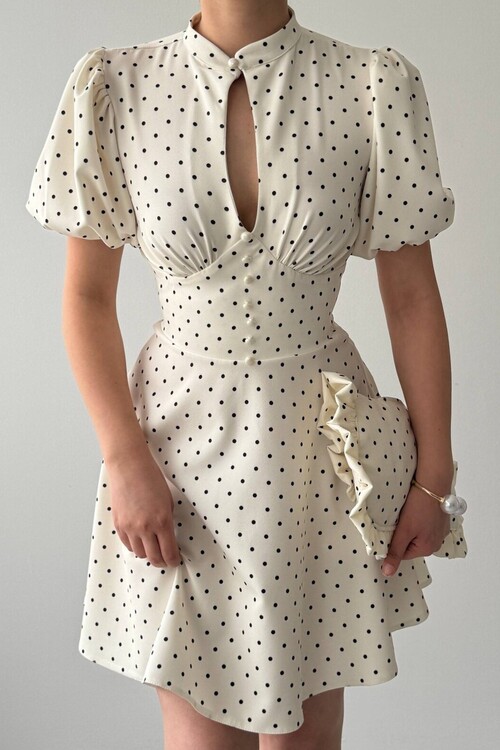 Alsace Dekolte Detaylı Elbise