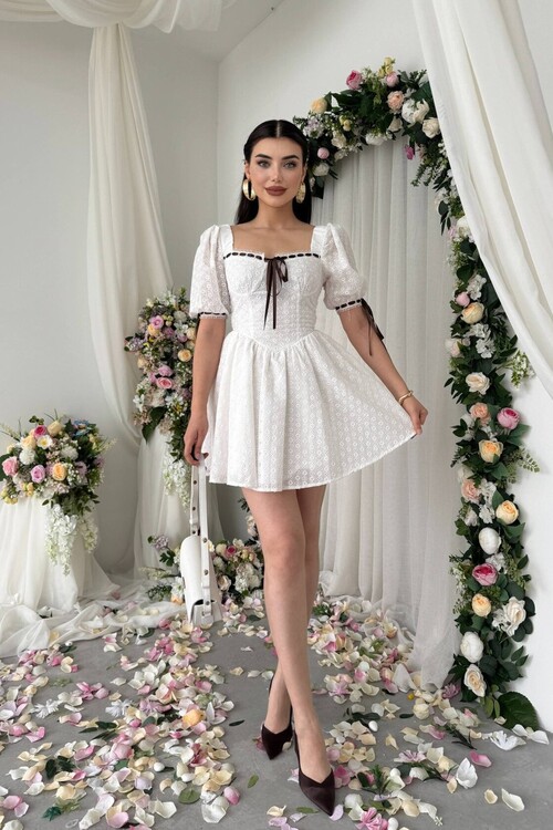 Preas Kurdele Detaylı Elbise