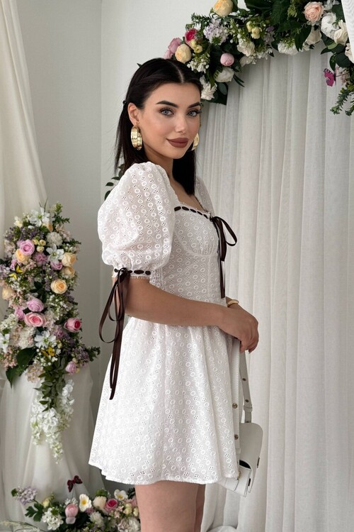 Preas Kurdele Detaylı Elbise