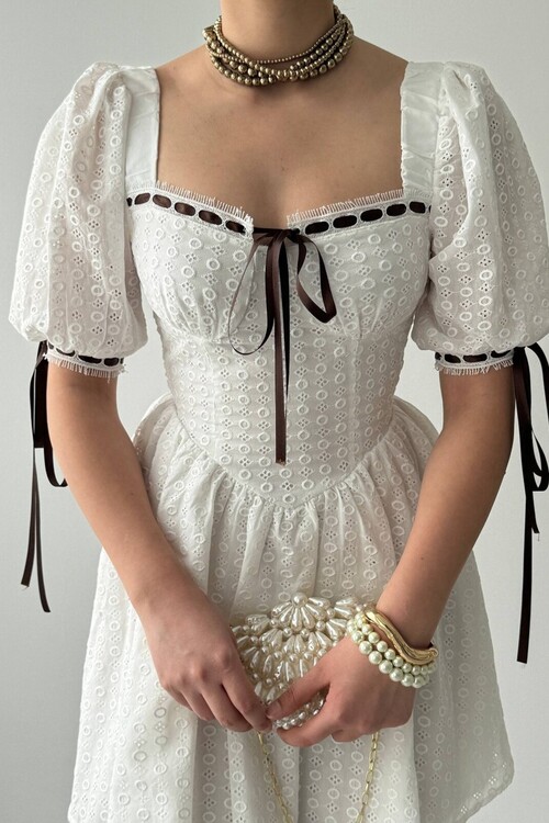 Preas Kurdele Detaylı Elbise