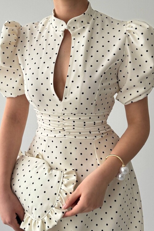 Yues Cut Out Detaylı Elbise