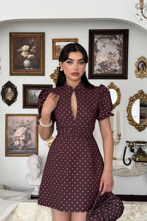 Yues Cut Out Detaylı Elbise