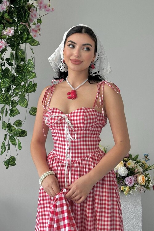 Yumak İp Askılı Elbise