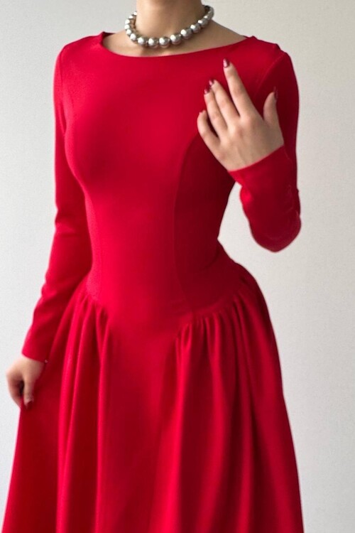 Arnas Oval Gathered Dress