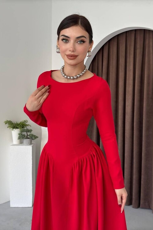 Arnas Oval Gathered Dress