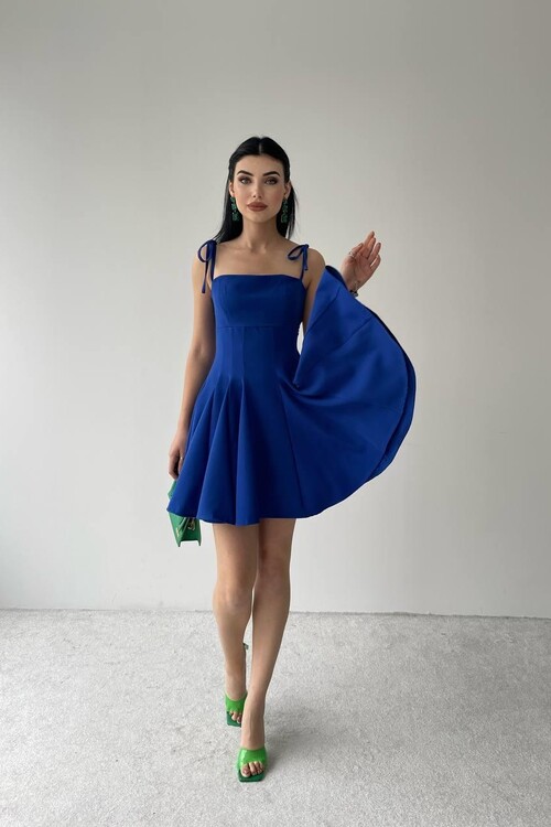 Clara Askılı Mini Elbise