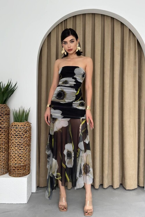 Lottie Strapless Dress