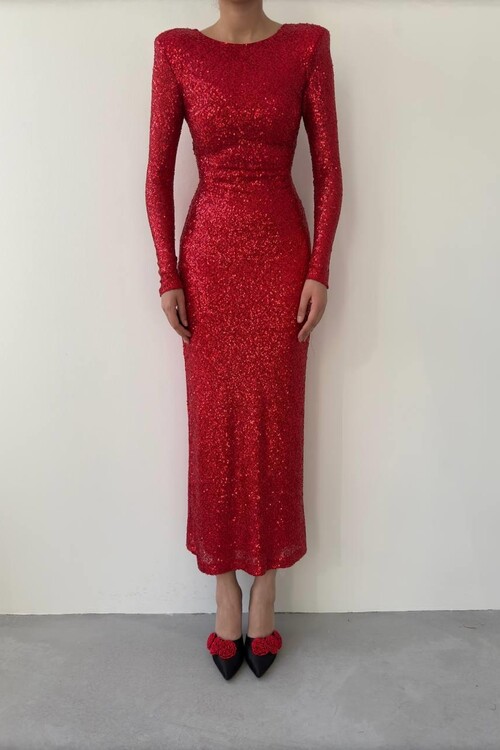 Luke Sequin Sequin Dress