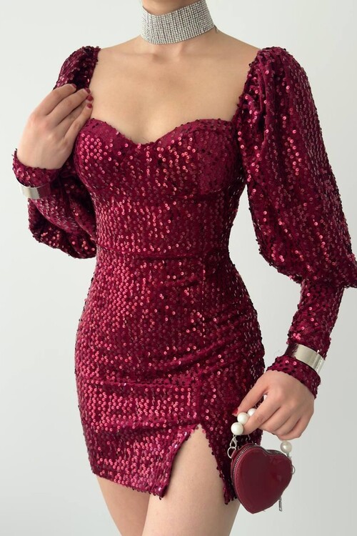 Nico Sequin Sequin Dress