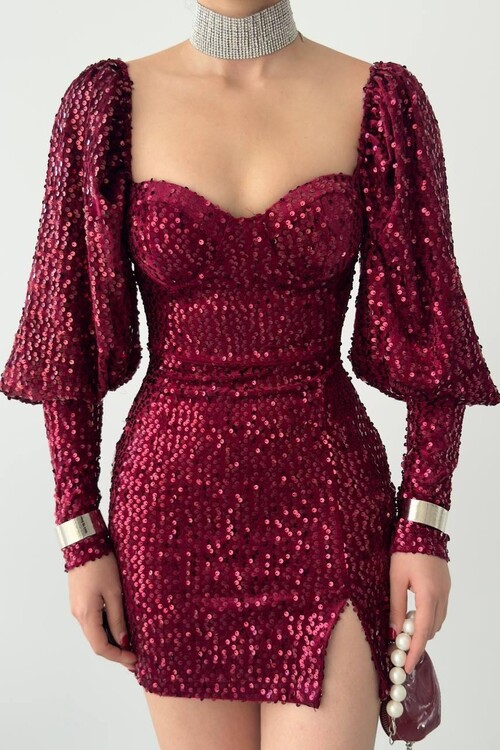 Nico Sequin Sequin Dress