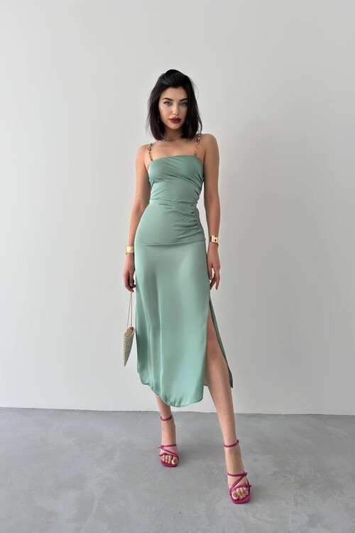 Oxpo Slit Detailed Dress