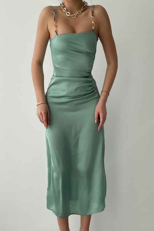 Oxpo Slit Detailed Dress