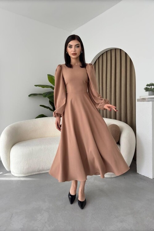 Sali Balloon Sleeve Dress